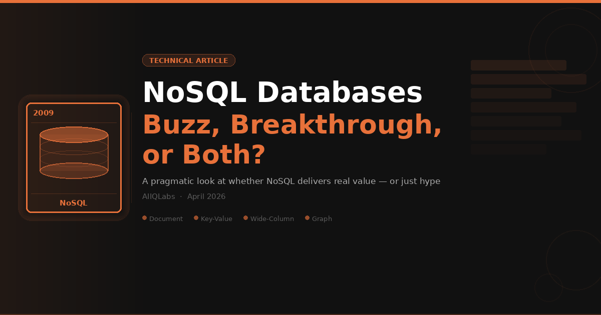 NoSQL Databases: Buzz, Breakthrough, or Both?